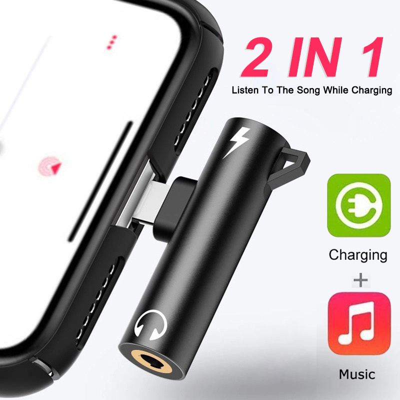 2 IN 1 Audio Charging Headphon - Earphone Splitter Jack ulasan dan harga