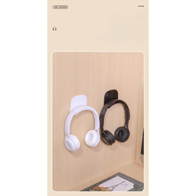 Punch Free Adhesive Plastic He - Headphone Stand Desk ulasan dan harga