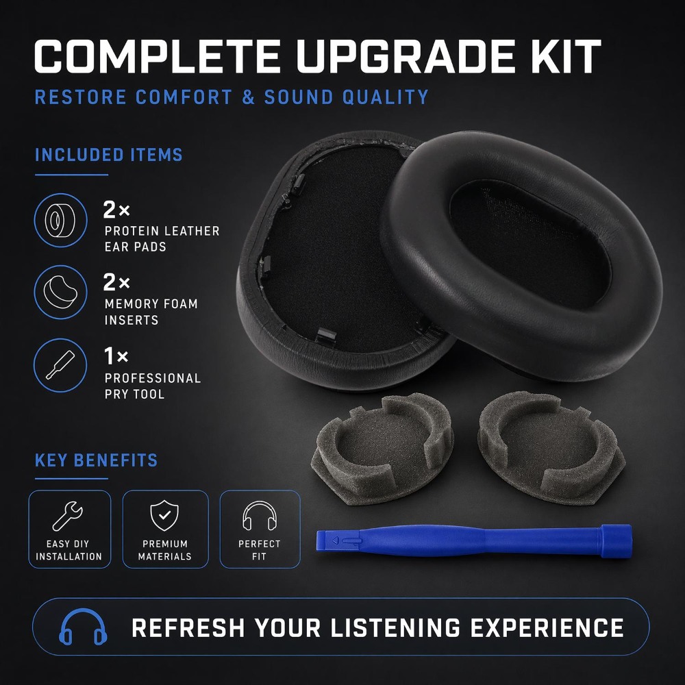 1Pair Replacement Earpads Cush - Sony Headphone Wh-1000Xm5 ulasan dan harga