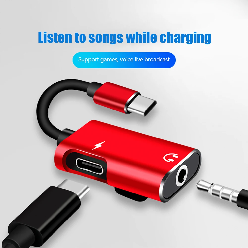 2-in-1 USB-C to 3.5mm Jack Ada - Earphone Splitter Jack ulasan dan harga