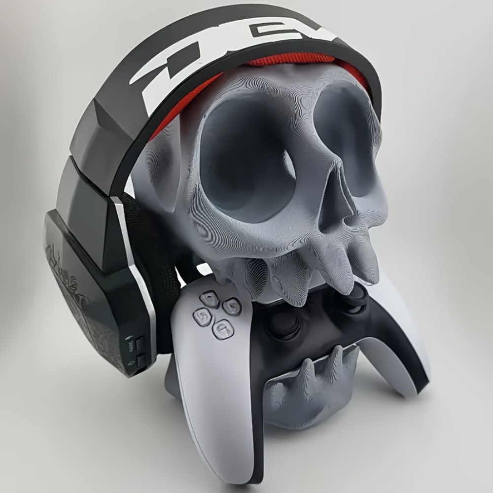 Skull Shaped Controller Stand  - Headphone Stand Desk ulasan dan harga
