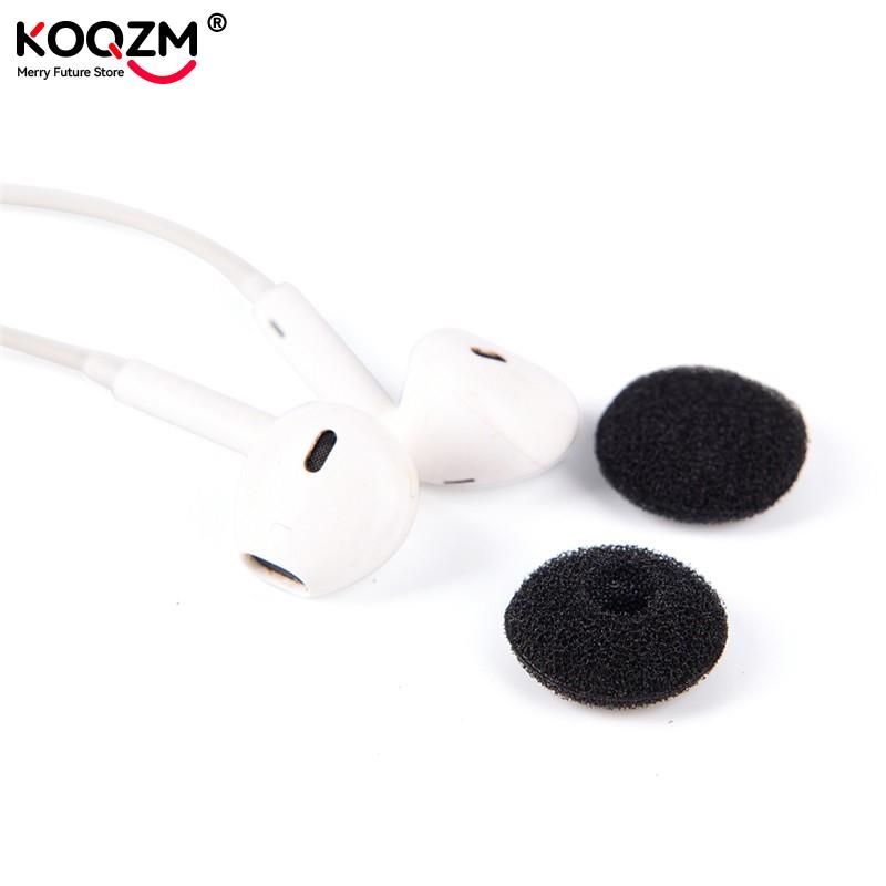 30pcs Sponge Covers Tips Black - Earphone Foam Tip ulasan dan harga