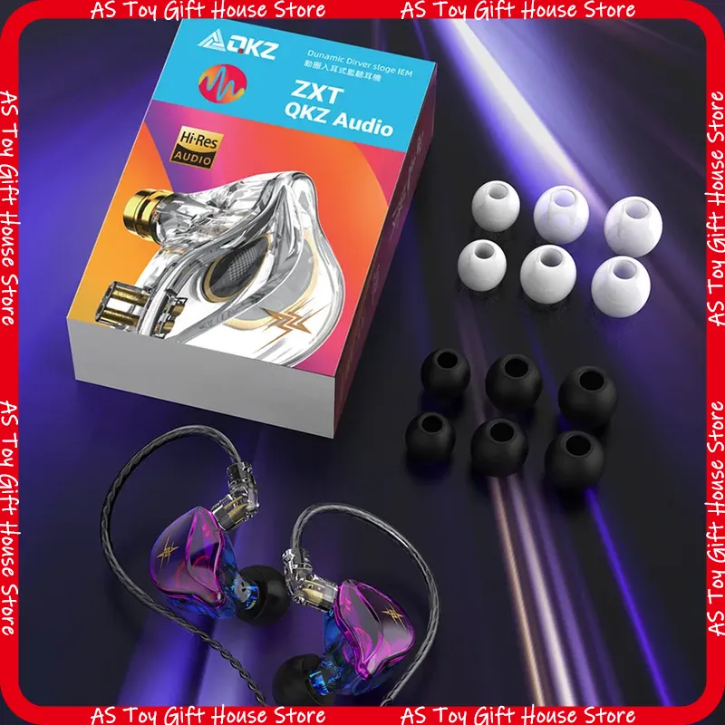 QKZ ZXT In Ear Wired Headphone - Wired Earphone Mic ulasan dan harga