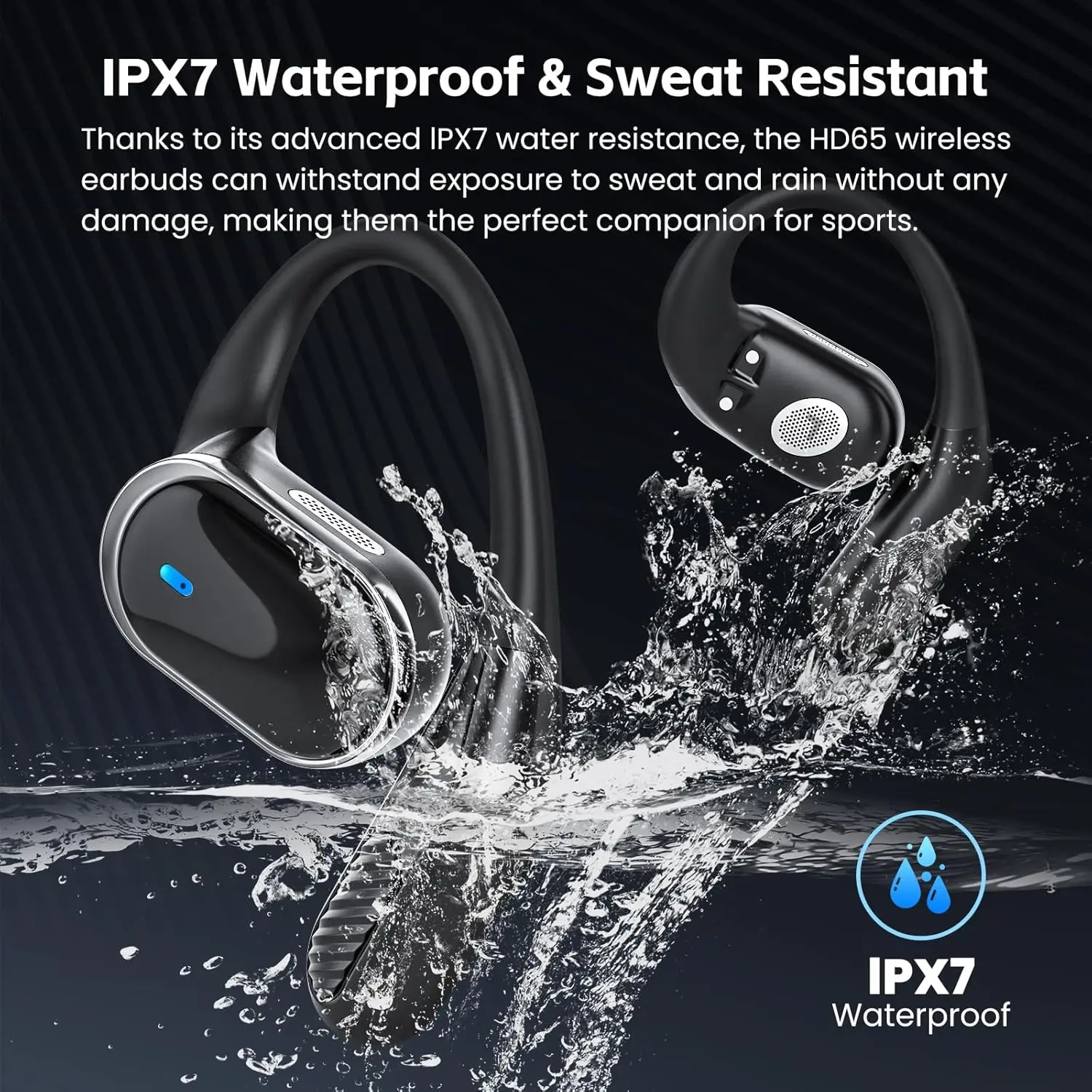Bluetooth Earphones Wireless H - Sports Earphone Hook ulasan dan harga